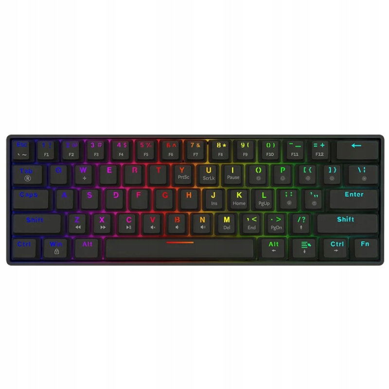 Klawiatura mechaniczna 60% Savio Blackout X2 Outemu Brown, Hot Swap