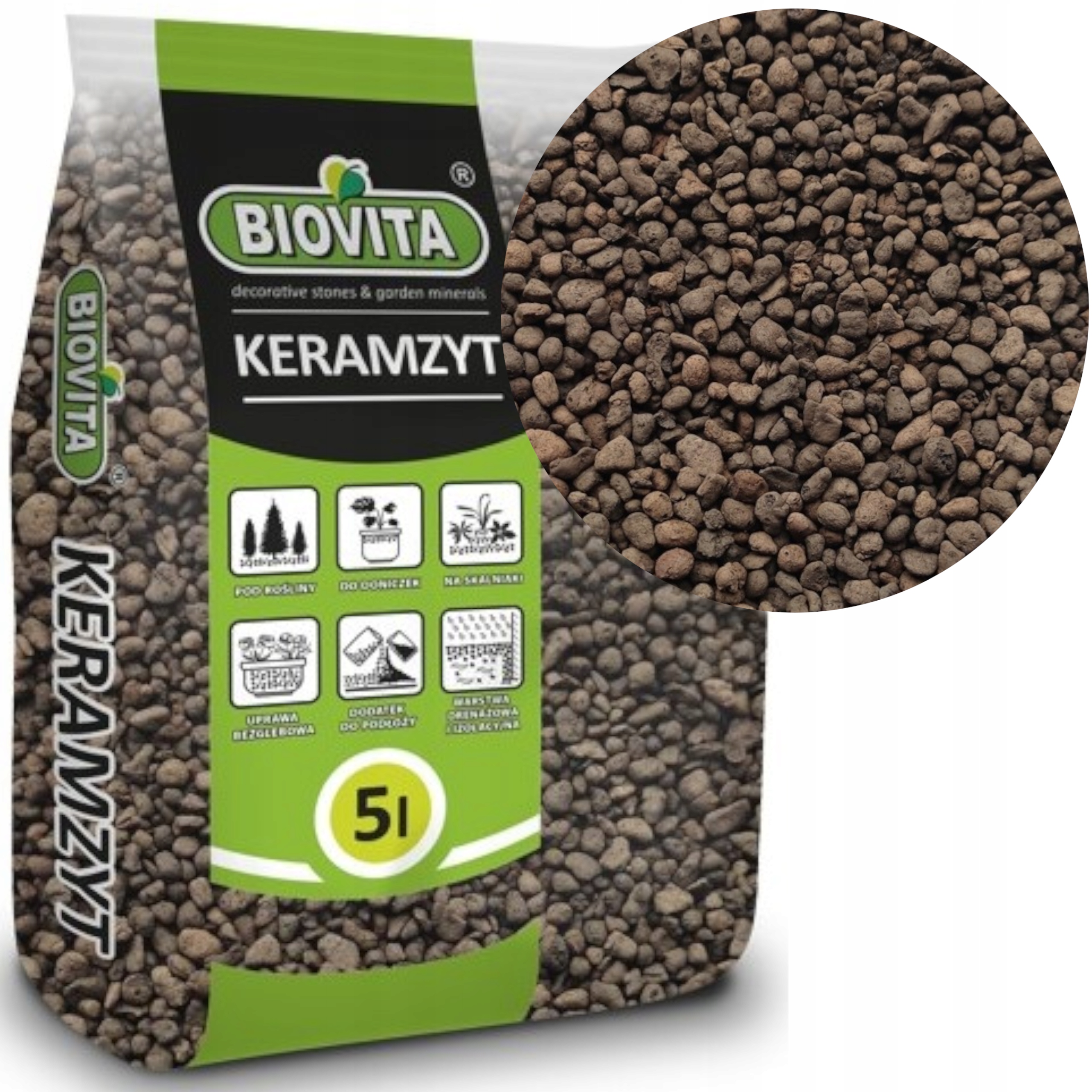 

Keramzyt Drobny 4-8mm 5l Biovita