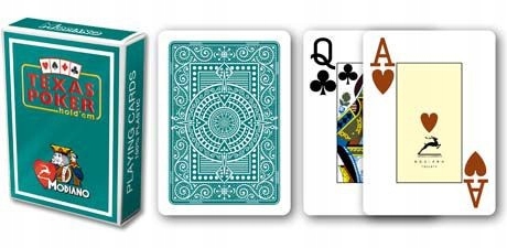 

Karty Do Gry Modiano 100% Plastik Jumbo Poker Lux