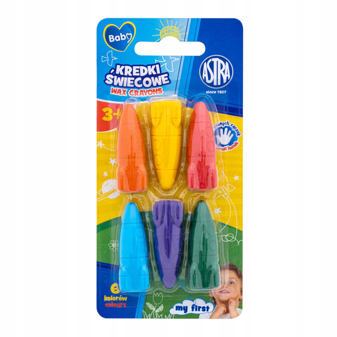ASTRA BABY KREDKI DLA MALUCHA 6 KOL RAKIETY +3 l