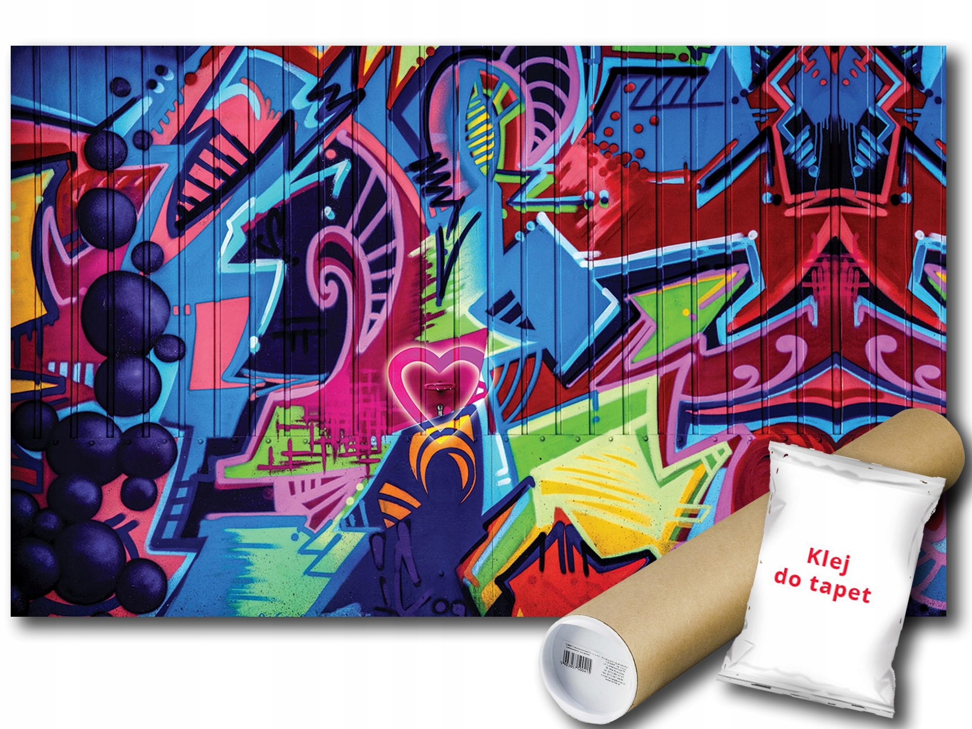 Vinylová Fototapeta Graffiti Grafika Mural Street Art Plech Metal 368x254