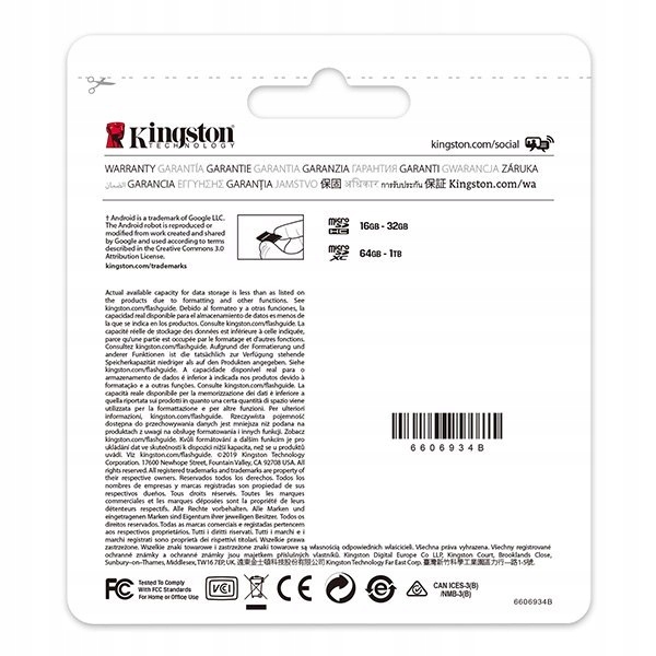 Kingston karta Canvas Select Plus, 256GB, micro SDXC, SDCS2/256GBSP, UHS-I Kod producenta SDCS2/256GBSP