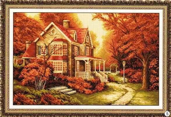 Křížková výšivka počítaná sada (kanva, mulina)