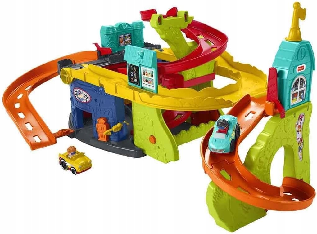 FISHER PRICE LITTLE PEOPLE TOR SAMOCHODOWY TOR ZJEŻDŻALNIA dla maluszka Stan opakowania oryginalne