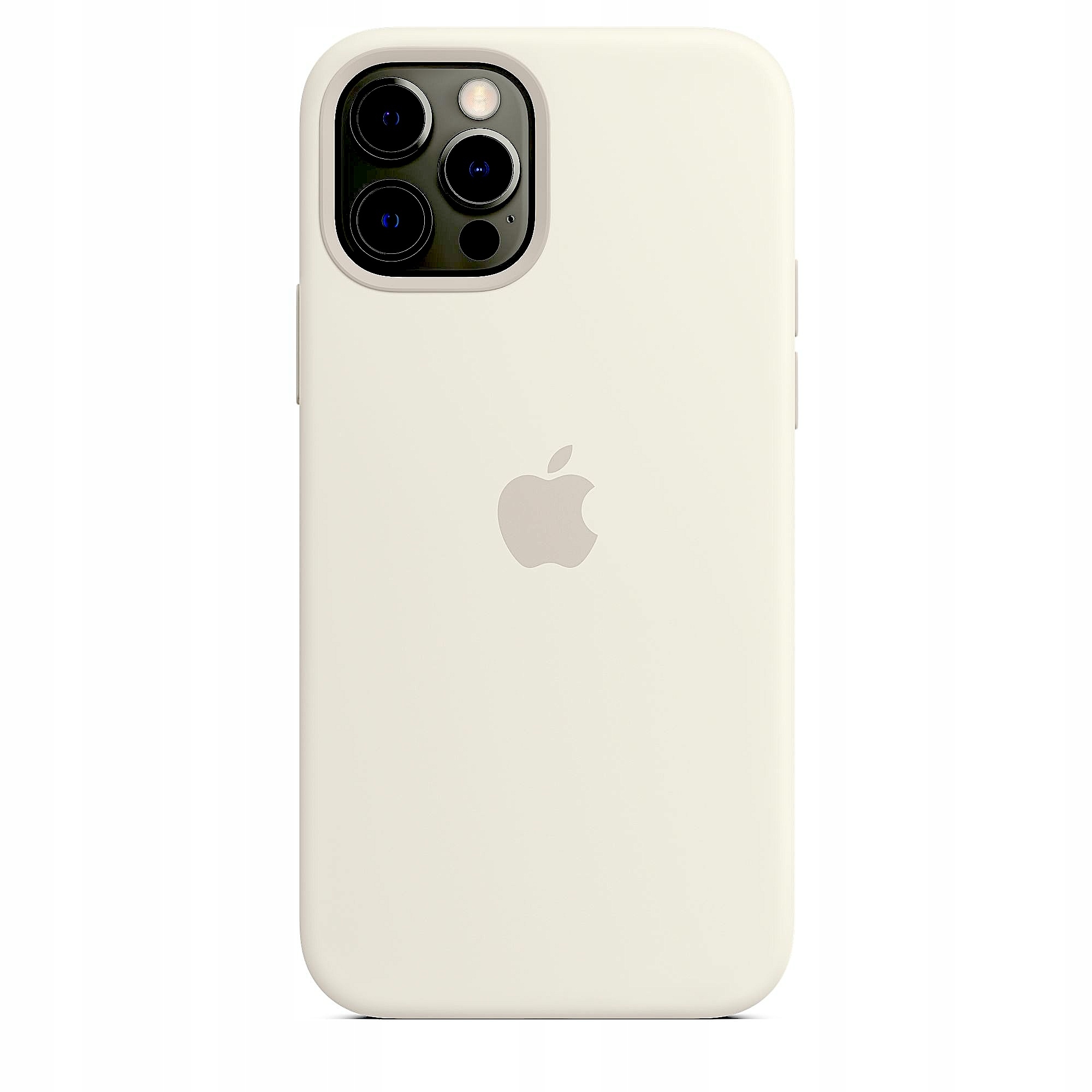 Silikonové pouzdro na iPhone 12 Pro Max Bílé Zadní Kryt Silicone Case White