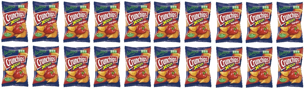 20x 140g Crunchips X-Cut Papryka bez glutenu Karton