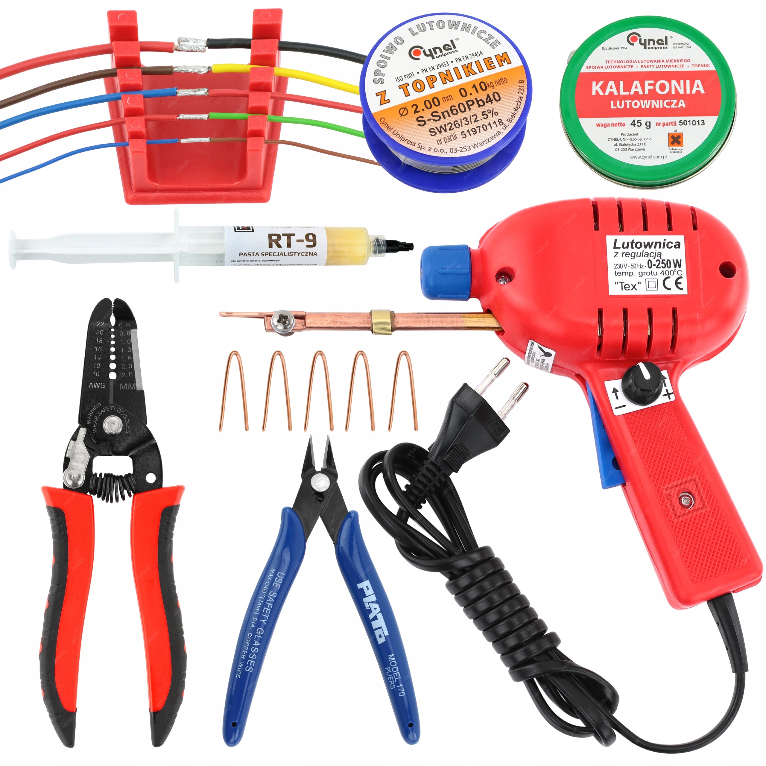 Set Transformátorová Pájka Přesná Tex 250W Příslušenství Pro Pájení