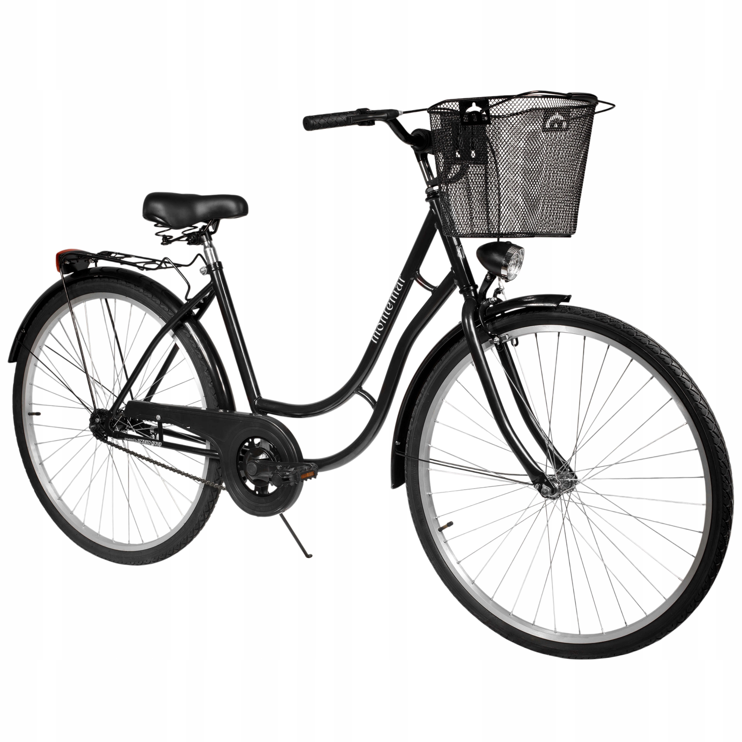 Rower Retro Damski Damka Męski Miejski Montemar 28 Czarny Polski producent