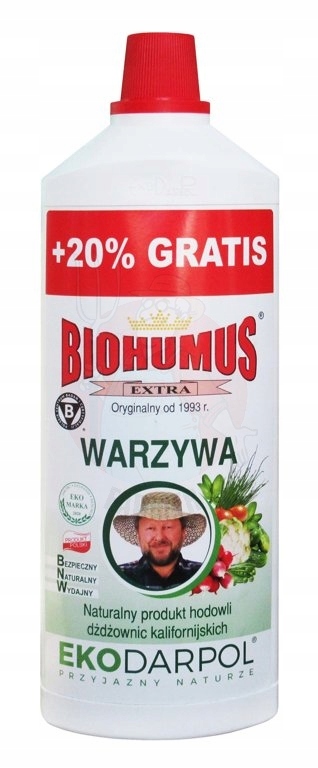 Biohumus Extra do warzyw 1L+20% GRATIS Ekodarpol