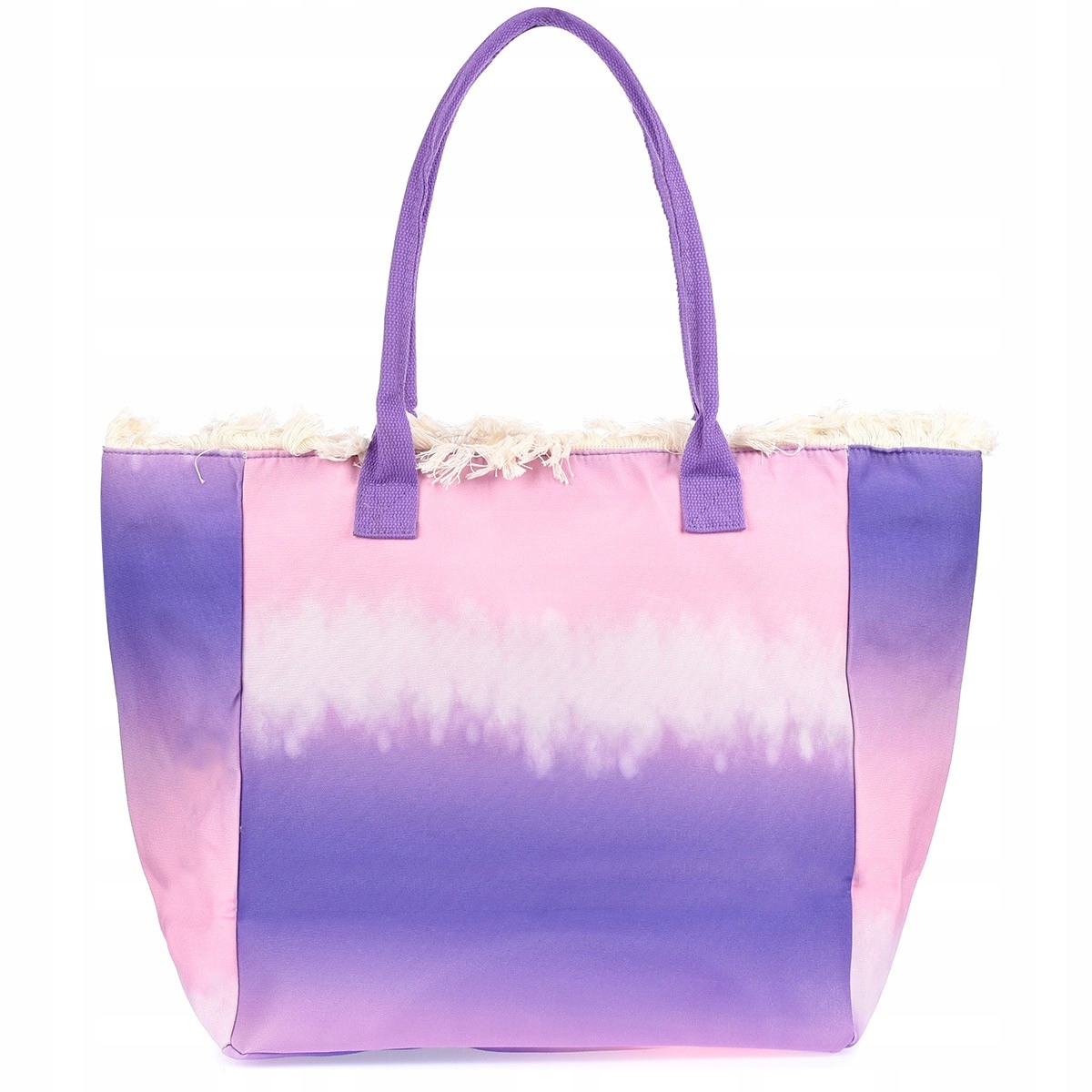 TORBA DAMSKA NA RAMIĘ PLAŻĘ LATO PLAŻOWA DUŻA LEKKA POJEMNA A4 Kod producenta Tor-su-1violet