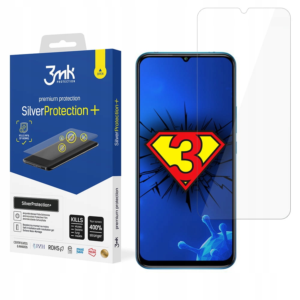 

Folia na cały ekran do Mi 10 Lite 3mk Silver Plus