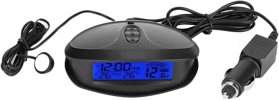 cyfrowy termometr samochodowy, EC98 cyfrowy LED