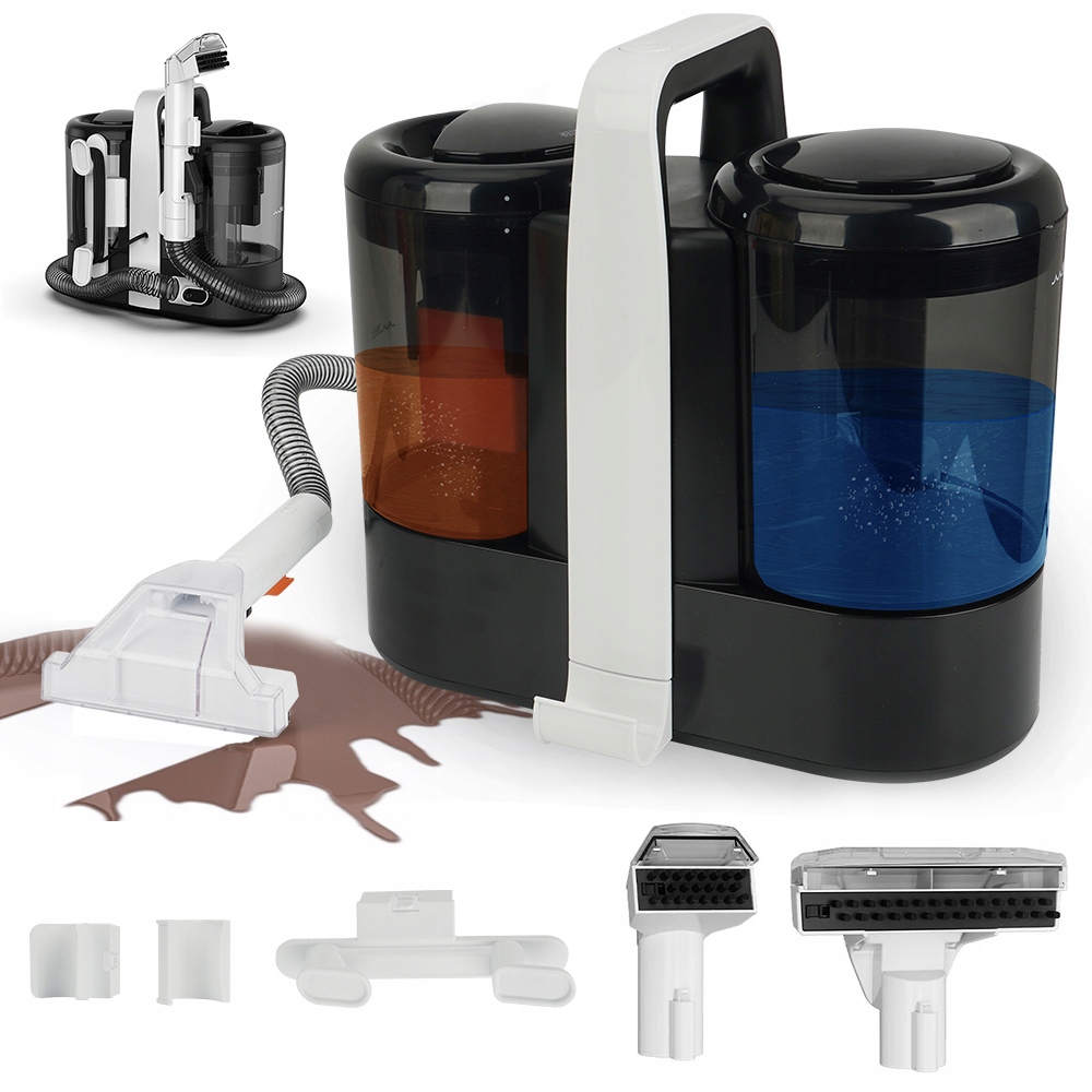 Vysavač Na Praní Čalounění Koberců Nasává Vodu 600 W Silný 15 Kpa