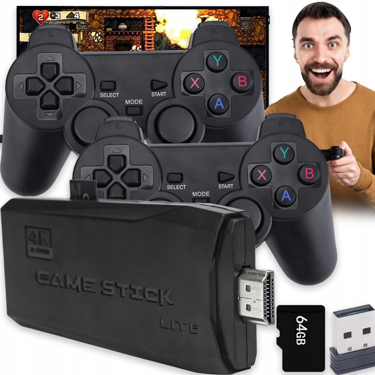 Konsola Retro Plug And Play Z 20000 Gier Z Grami Do Telewizora Przenośna