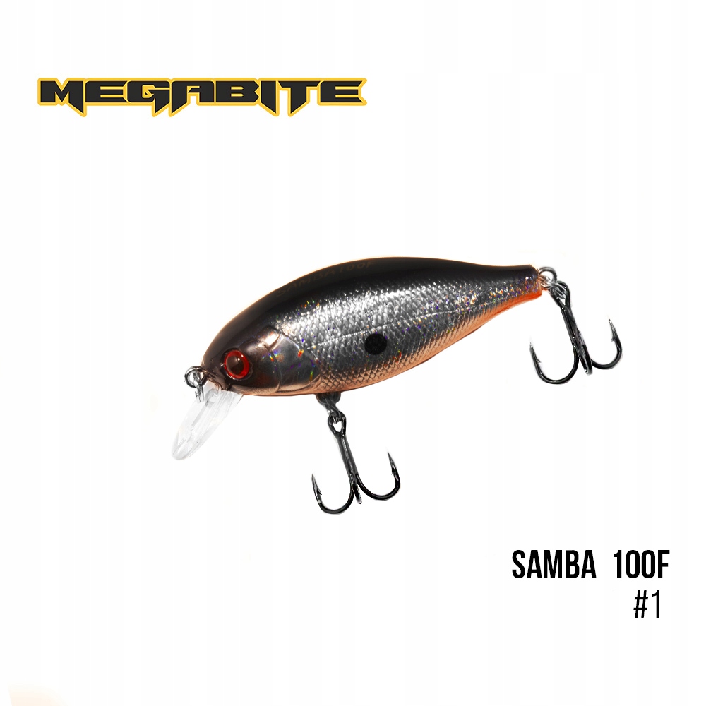 Wobler Megabite Samba 100 F. Kolor 1 (60 mm, 12,5g, 1 m)
