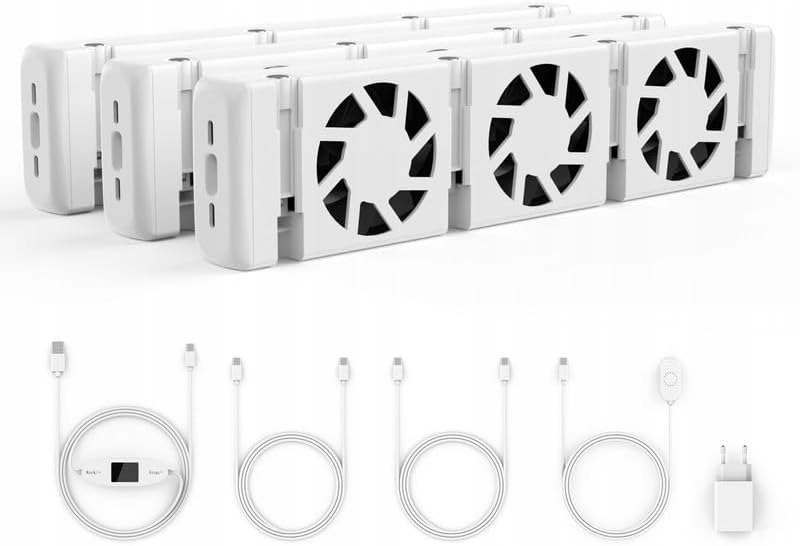 Ventilátor do radiátora Termostat Digitálna úspora energie Sada 3ks