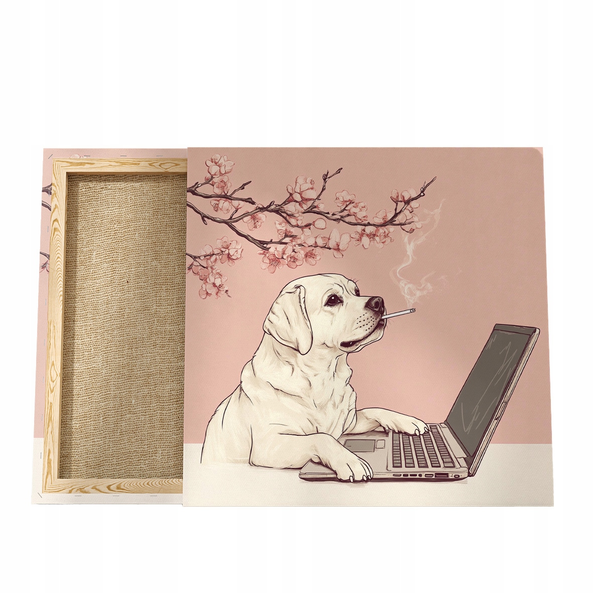 Obraz se psem Plátno Labrador Obraz s labradorem Pes Obraz, Portrét psa