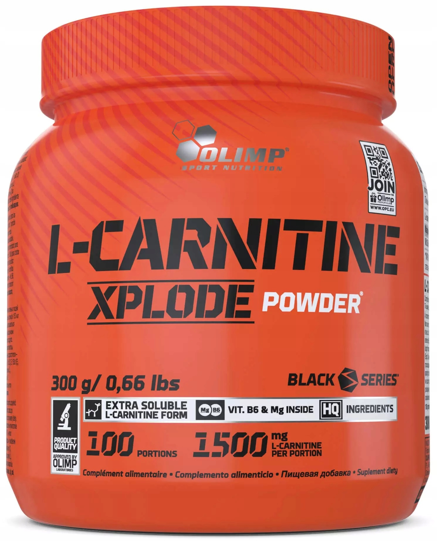 Olimp L-carnitine Xplode 300g Hubnutí Redukce Spalovač