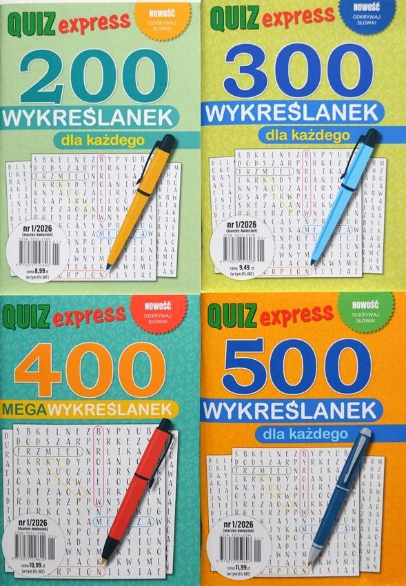 1400 WYKREŚLANEK 1 / 2026 QUIZ EXPRESS
