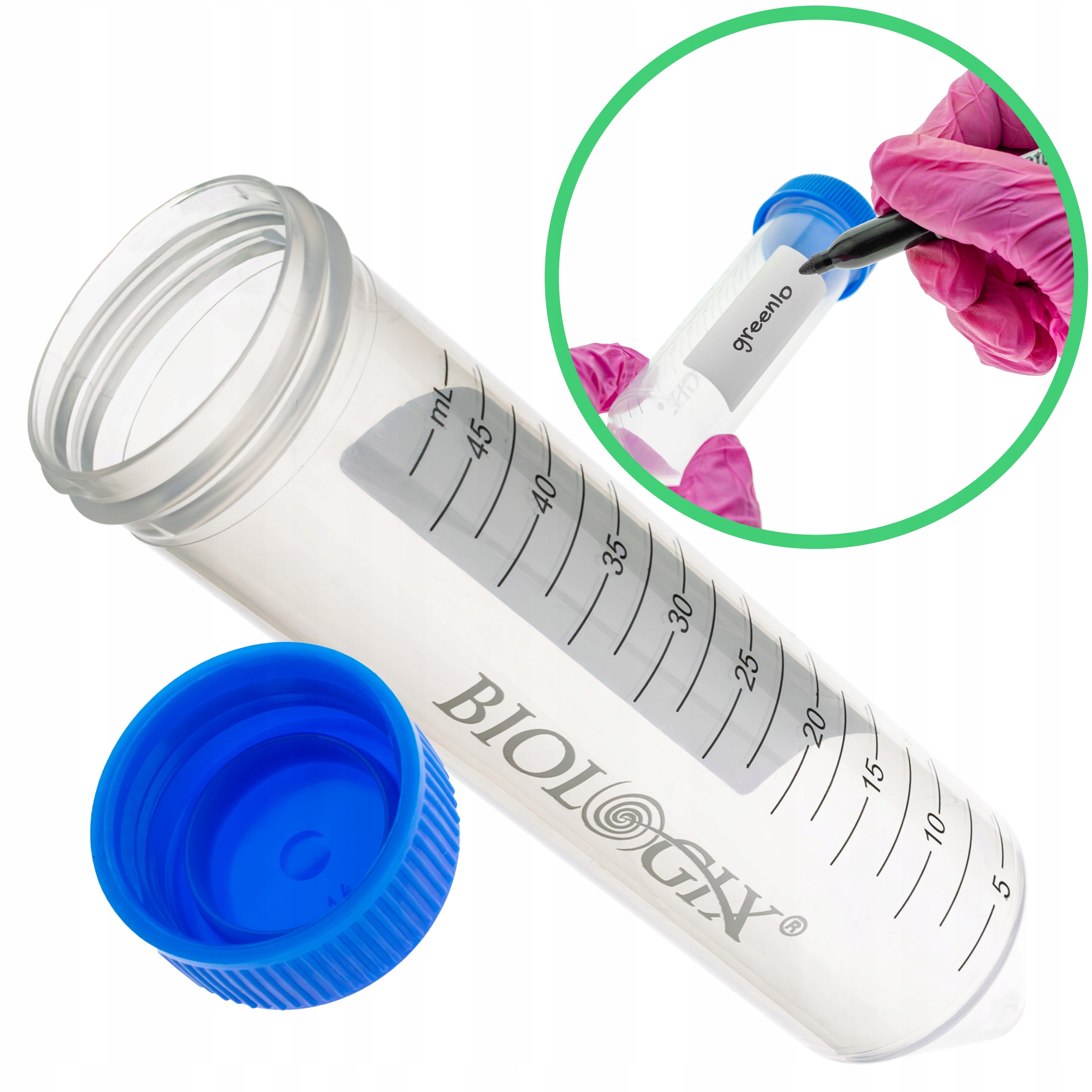 Probówka wirówkowa Biologix typ Falcon 50 ml ze skalą nakrętką polem x25