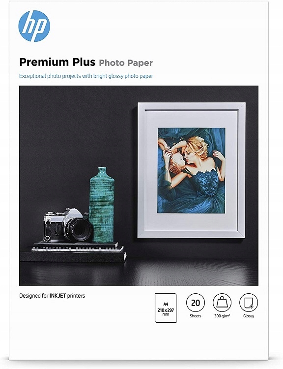 

Papier Foto Hp Premium Plus A4 300g 20ark Glossy