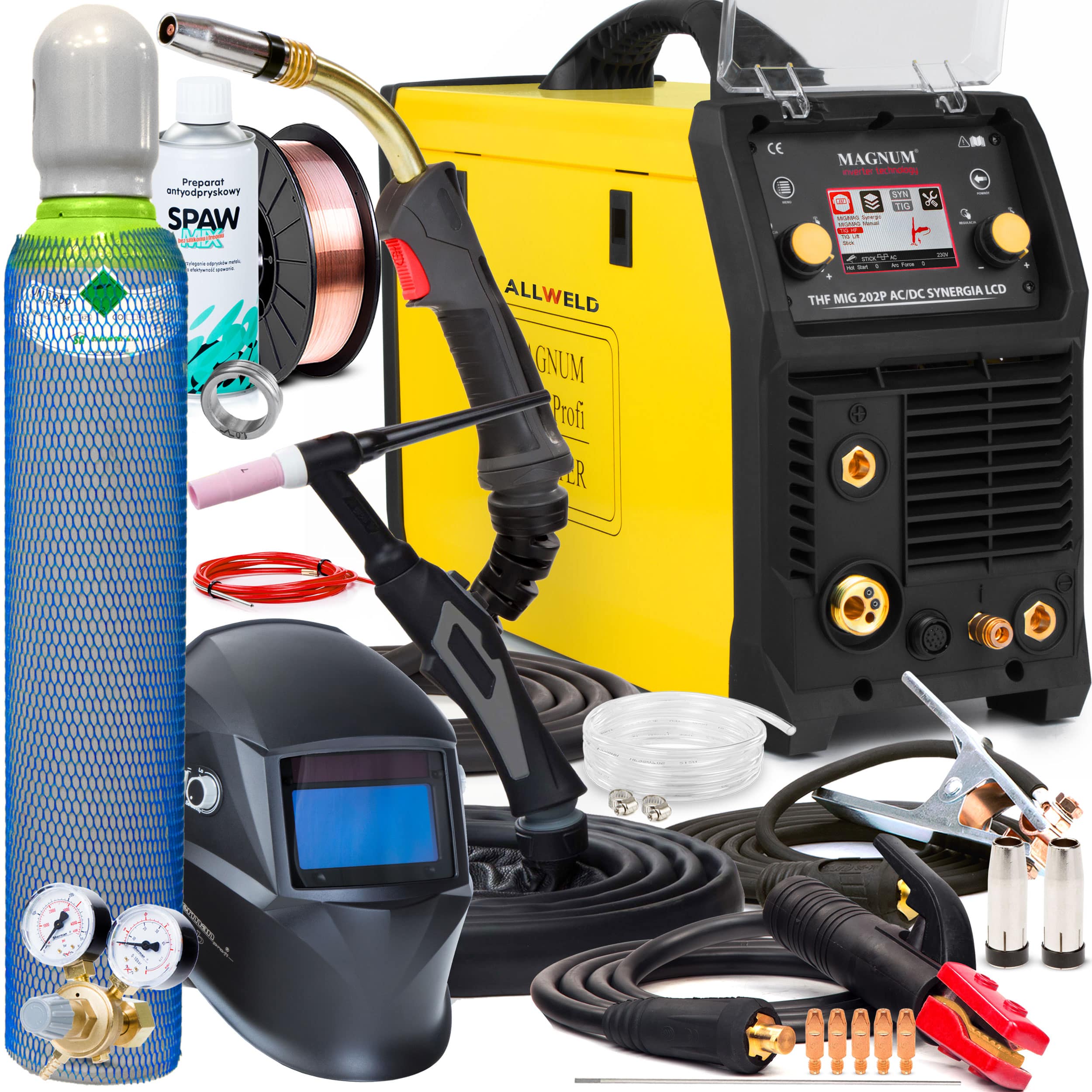 Invertorová Svářečka Magnum Thf Mig 202P Ac/dc Synergie Mma Tig Alu Puls