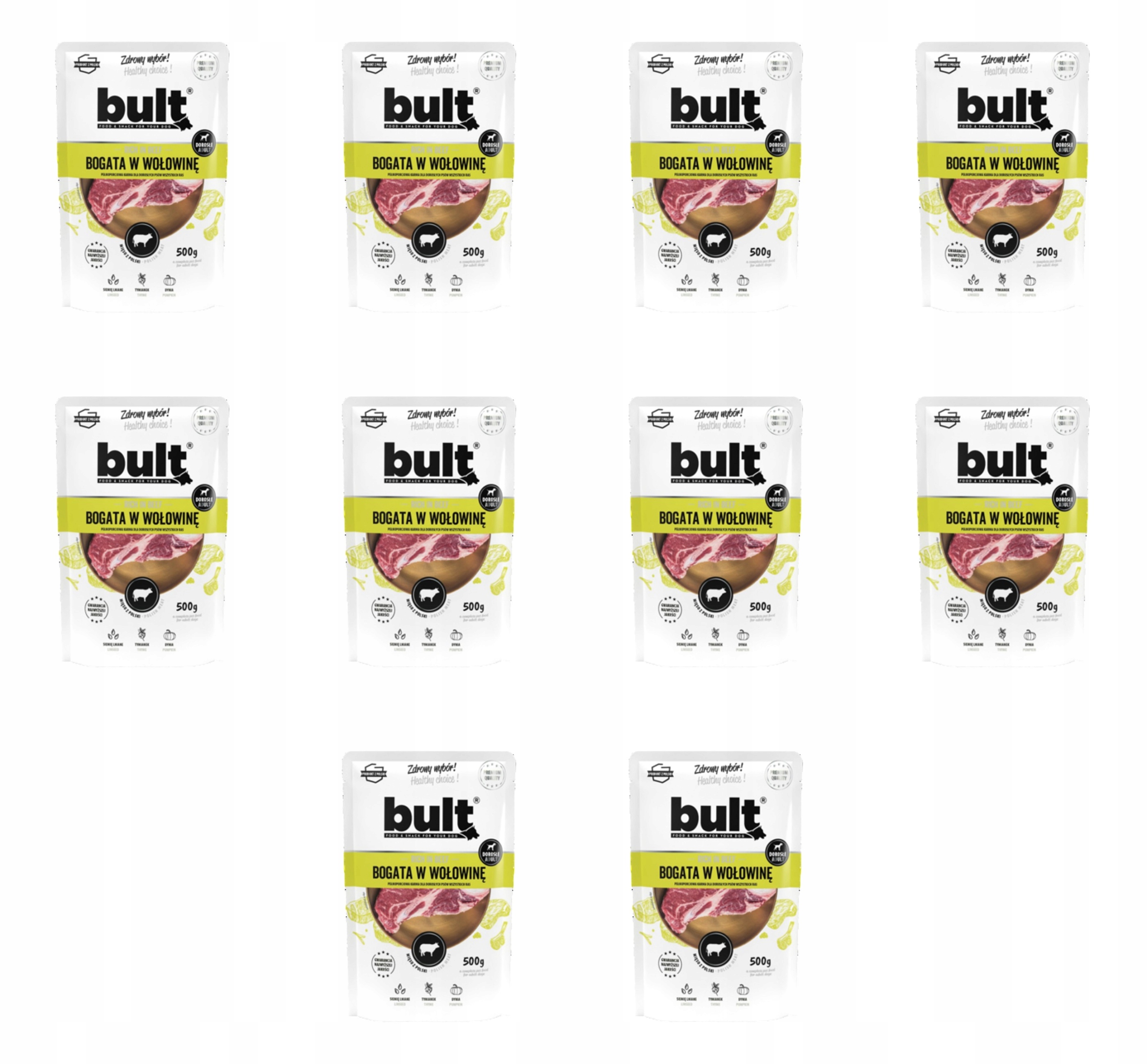 Bult Sáček pro psa bohatý na hovězí maso 500 g X10