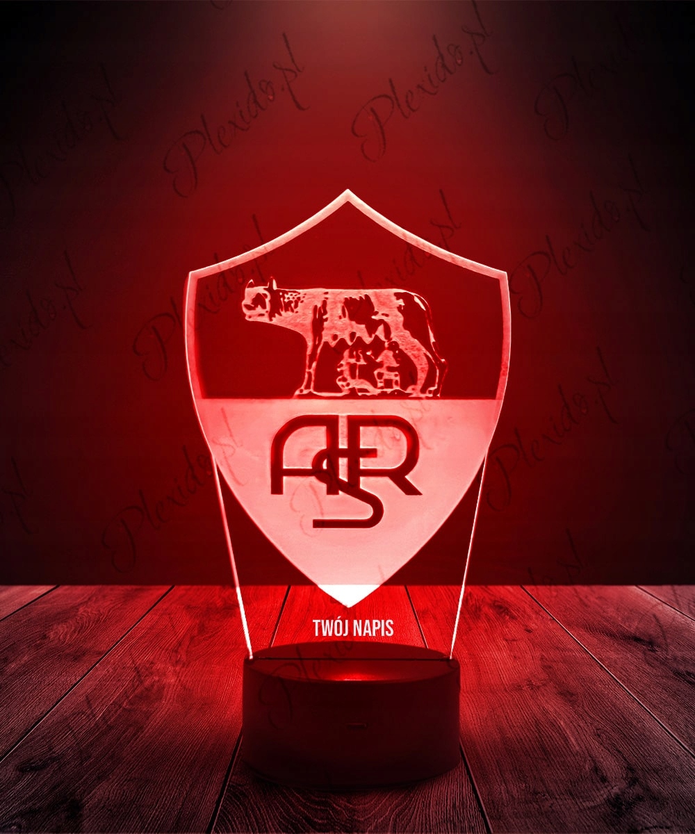 Lampka Nocna AS Roma Piłka 16 kolorów LED PLEXIDO EAN (GTIN) 5905342800996