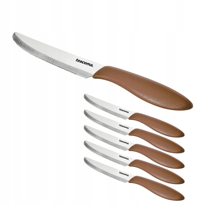 

Nóż Stołowy Presto 12 cm, 6 szt. Brązowy Tescoma
