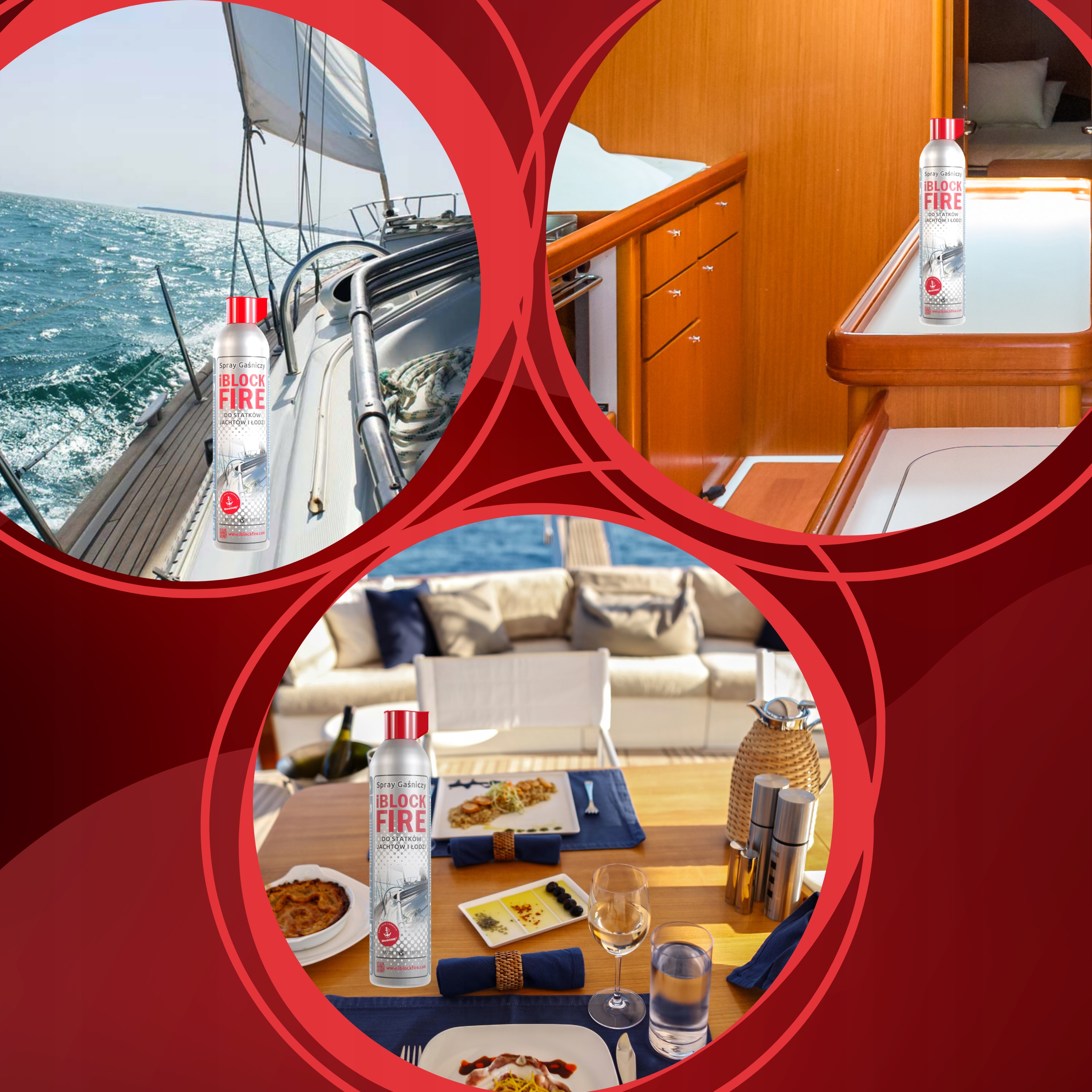 BIO GAŚNICA DO ŁODZI STATKÓW YACHTÓW iBlockFIRE SPRAY GAŚNICZY A B C F E Producent inny