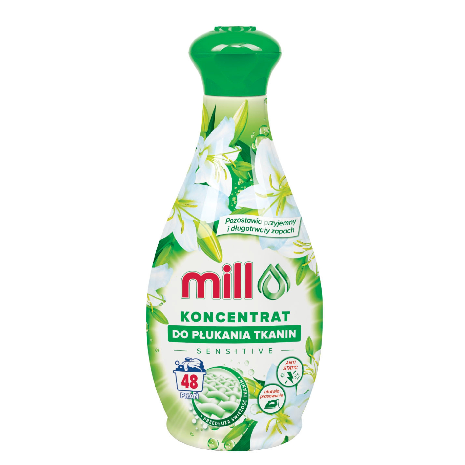 MILL Koncentrát na oplachování tkanin Sensitive 1,3L 48 máchání