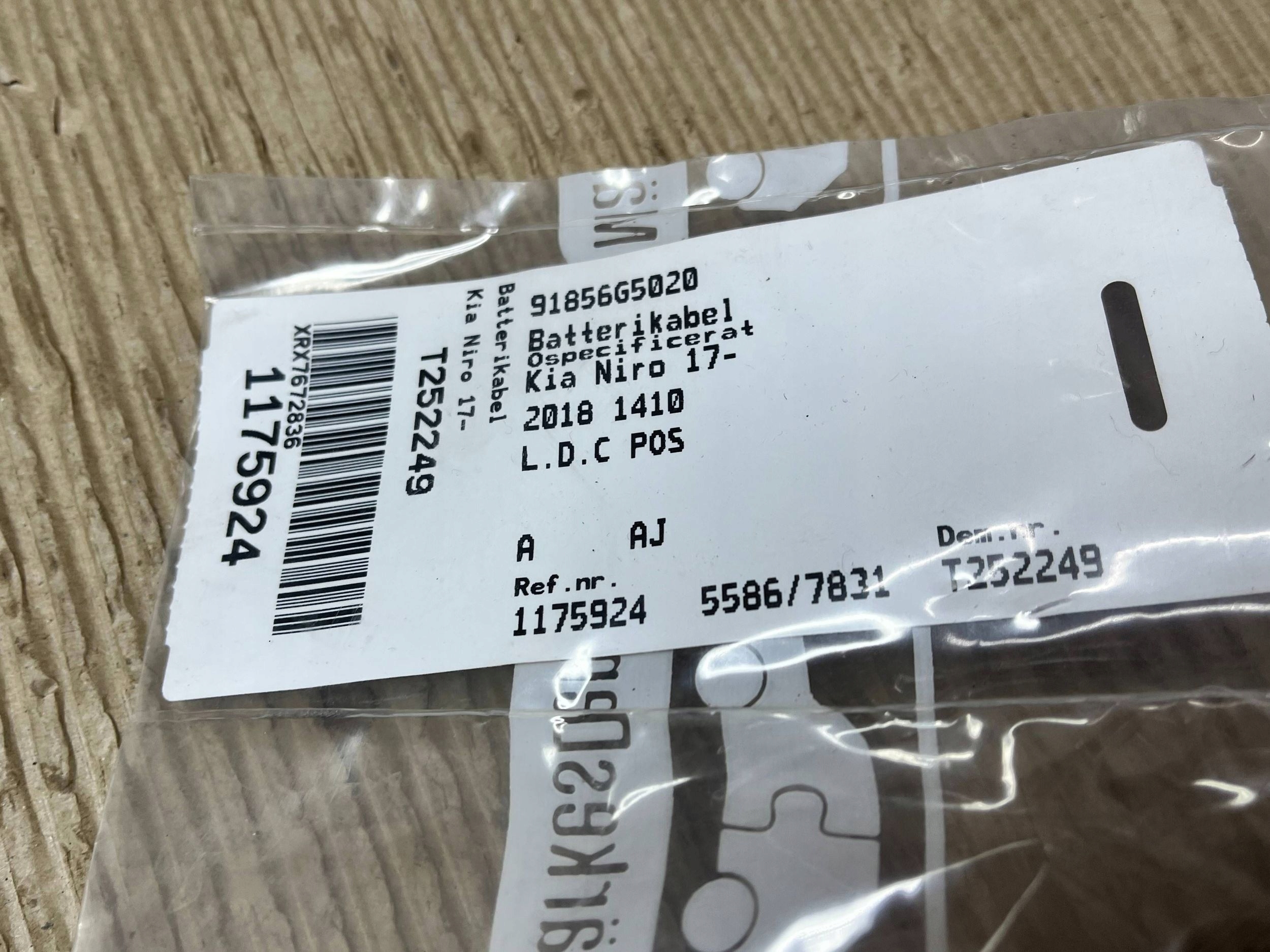 terminal plus KIA Niro 91856G5020