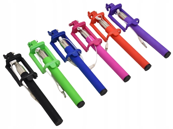 

Kijek Selfie Stick Z Kablem Uchwyt Monopod 90CM