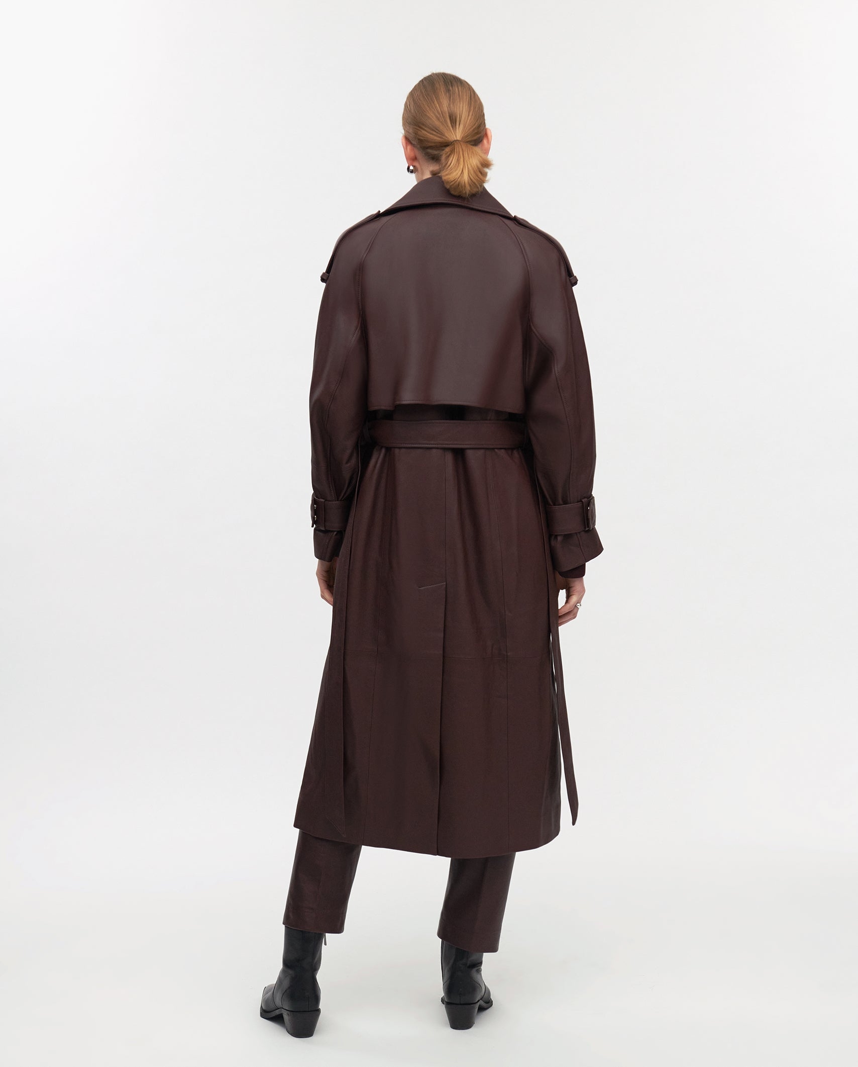 Płaszcz skórzany LILITH IVY OAK 38 • Cena, Opinie • Płaszcze