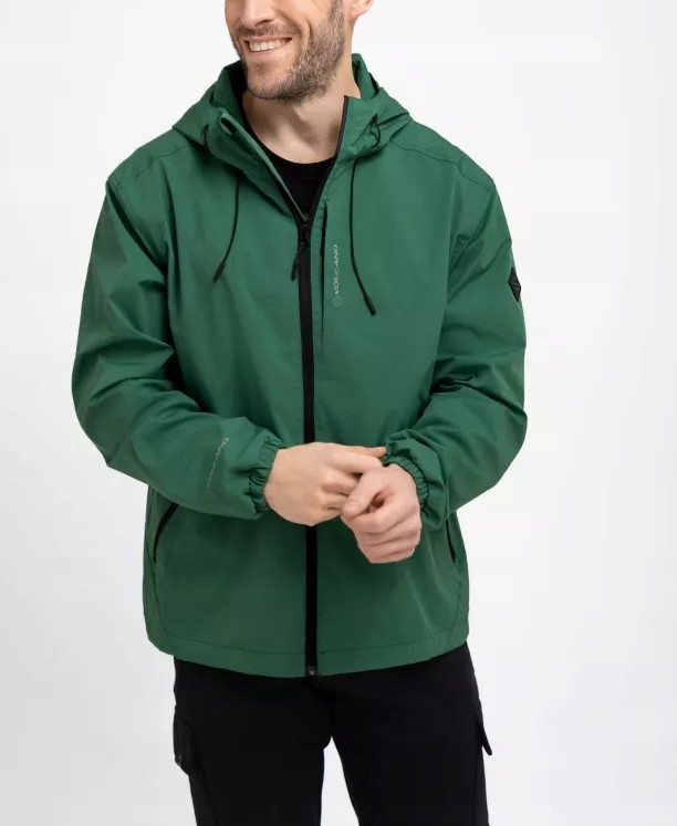 Zelená voděodolná pánská nepromokavá bunda Volcano J-kenzi XXL