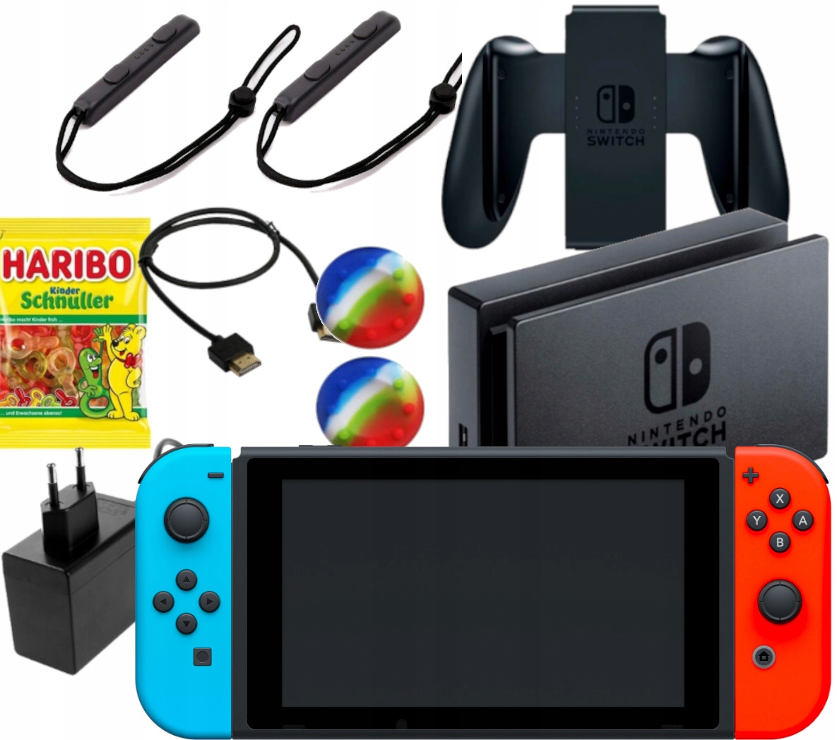 MEGA FUN KONSOLA NINTENDO SWITCH 32GB V2 MEGA KOMPLET NA START