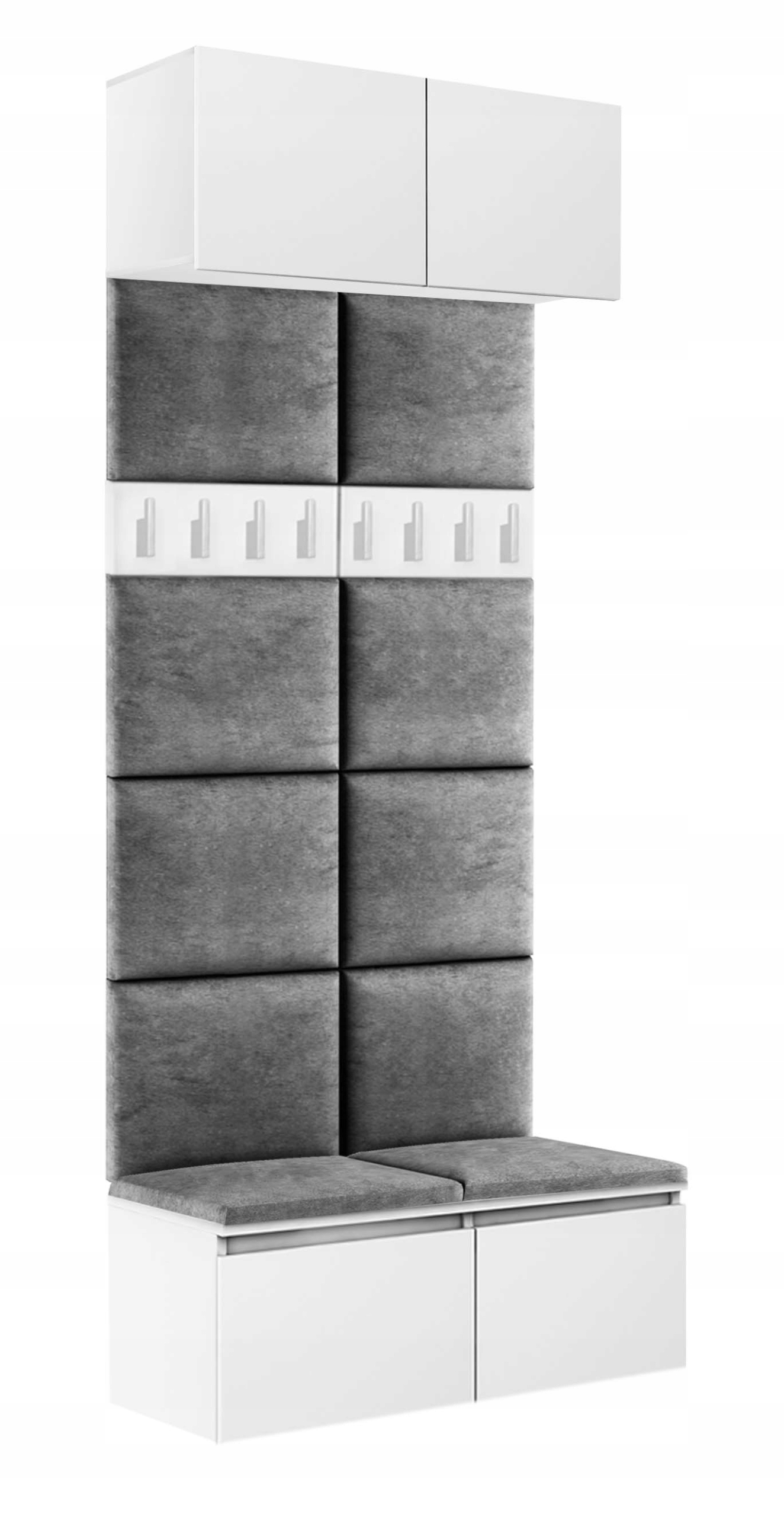 

Zestaw Przedpokój Szafka Siedzisko Panele Wieszak