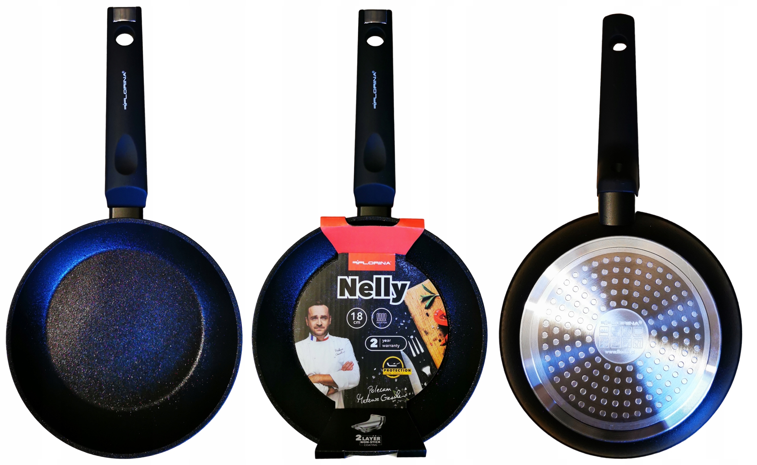 Florina Patelnia Nelly 18 cm INDUKCJA Gessler