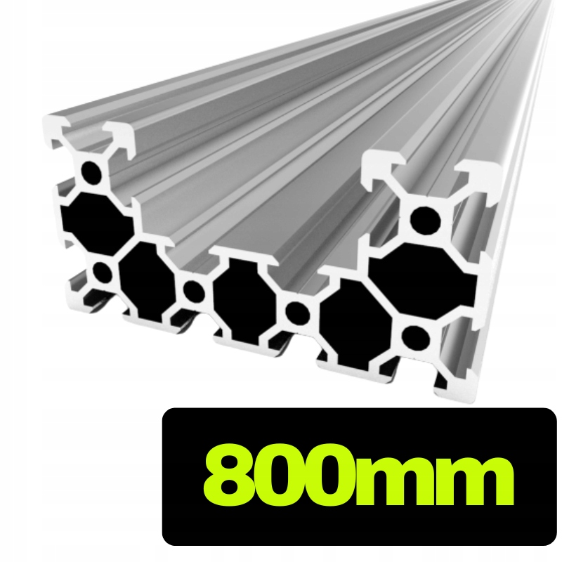 Hliníkový profil C-beam V-slot stříbrný o délce 80 cm