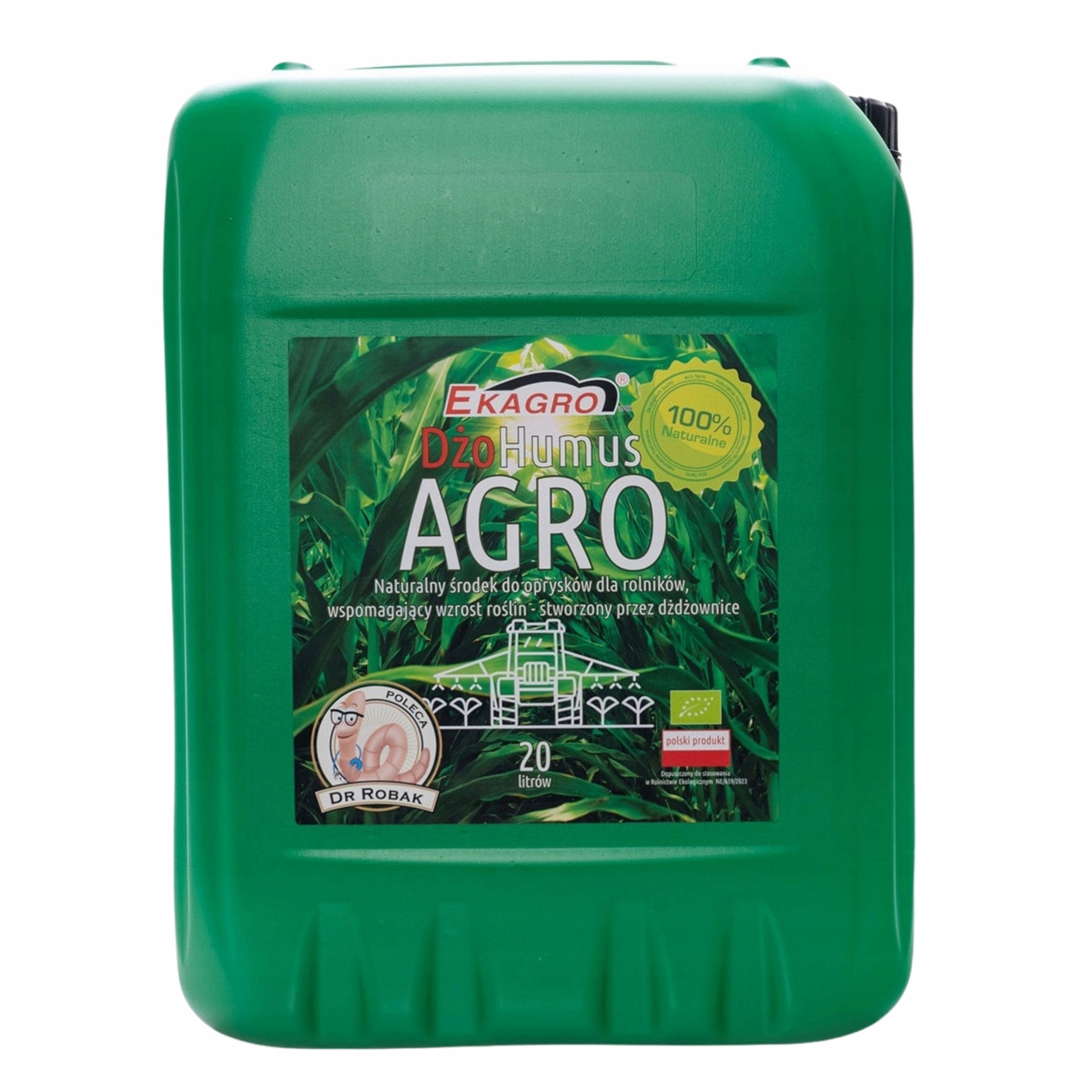 20 l Biohumus Agro pro postřik Ekologické tekuté hnojivo Humus Přírodní