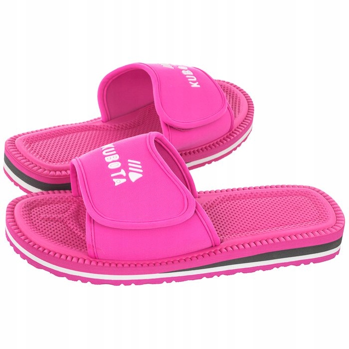 

Buty Damskie Klapki Kubota Classic Rzep Różowe