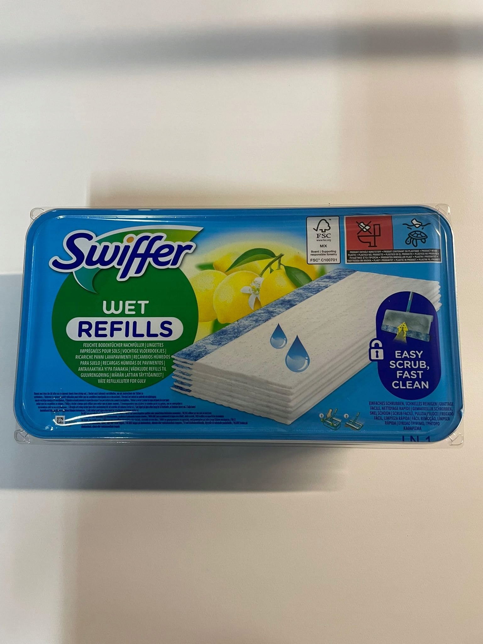 Swiffer 144 ubrousků na podlahy s vůní citronu, doplněk