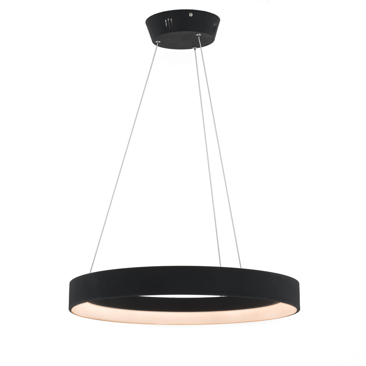 Italux Lampa wisząca Regallo Led 38W czarna, nowoczesna, 2200lm IP20