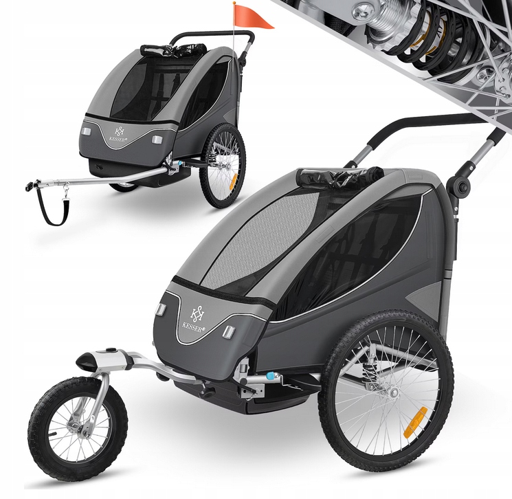 Przyczepka rowerowa dla dzieci Kesser k-fa-1597