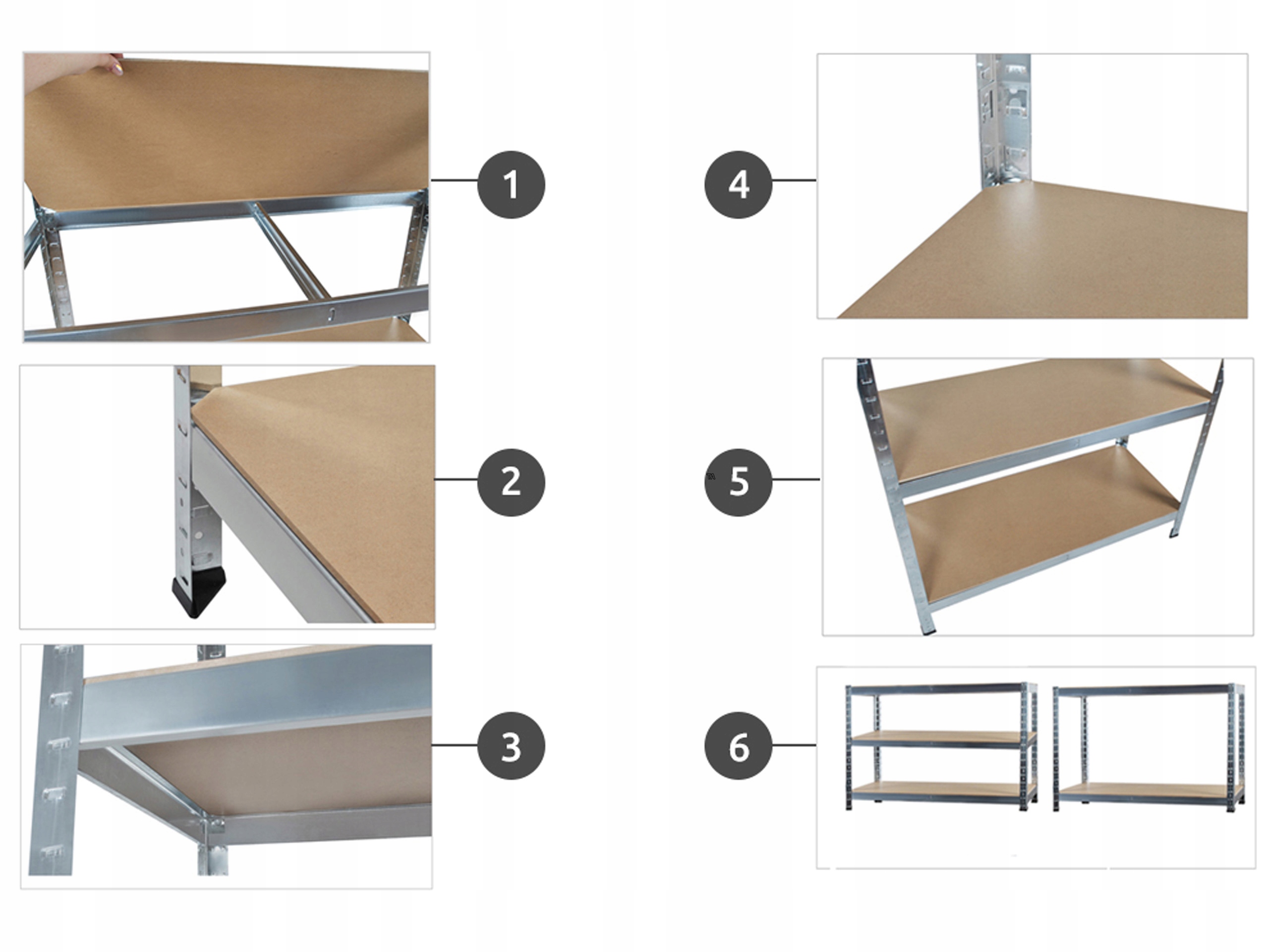 Книжная полка 180X90X40 складская мастерская 5X175 875KG