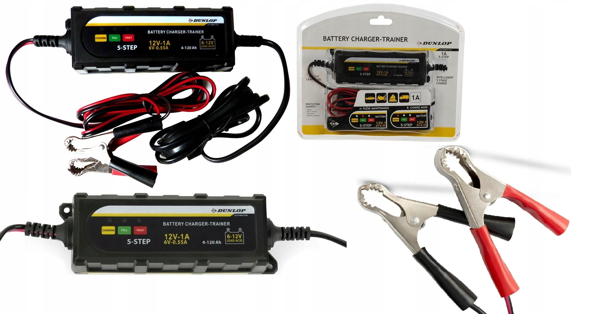 

Prostownik samochodowy ładowarka Dunlop 6V/12V