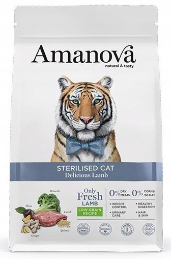 Levně Amanova Cat Sterilised Delicious Lamb Jehněčí 1,5kg
