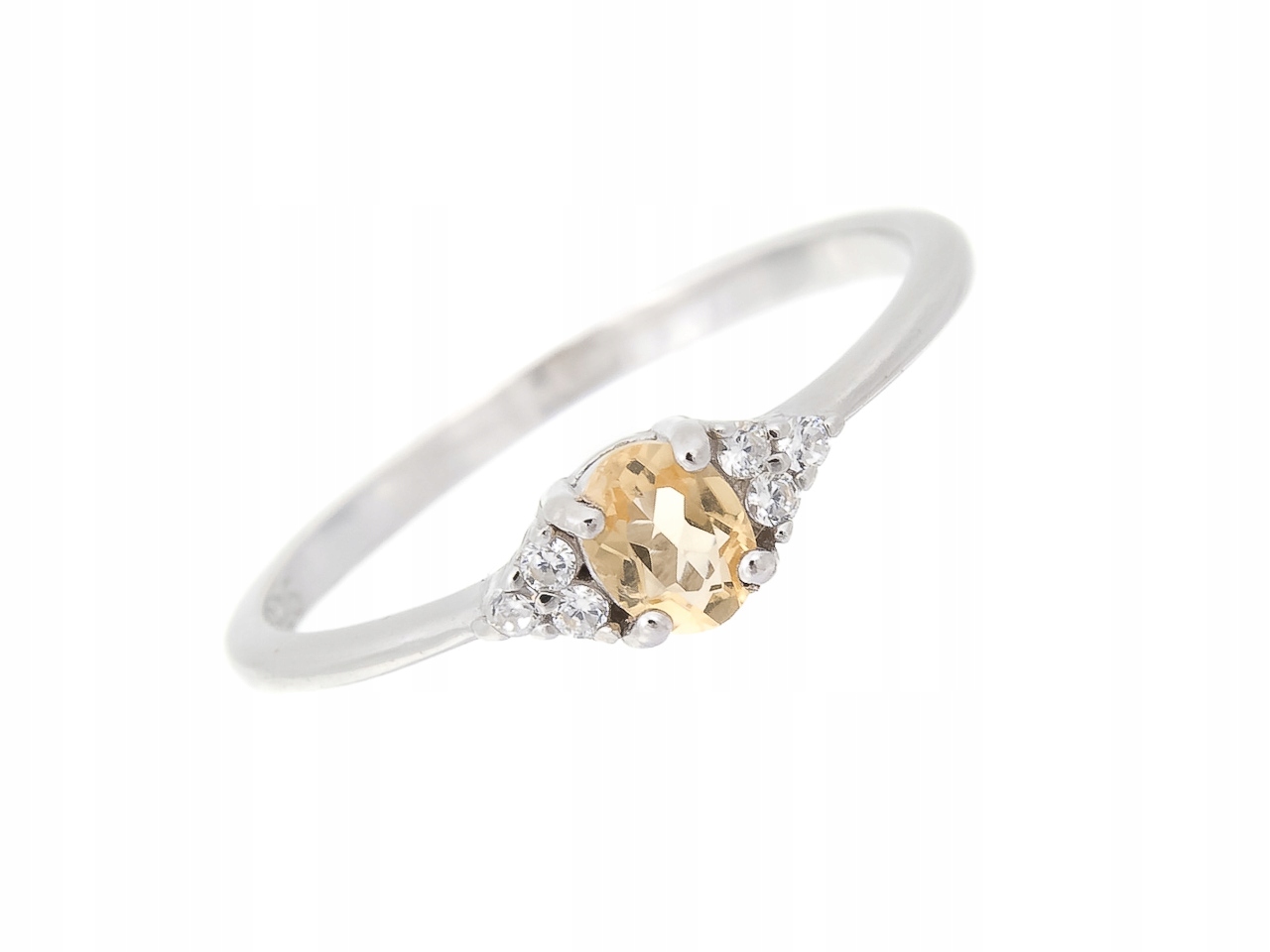 Vel Prstýnek .23 S Citrínem, Přírodní Dárek