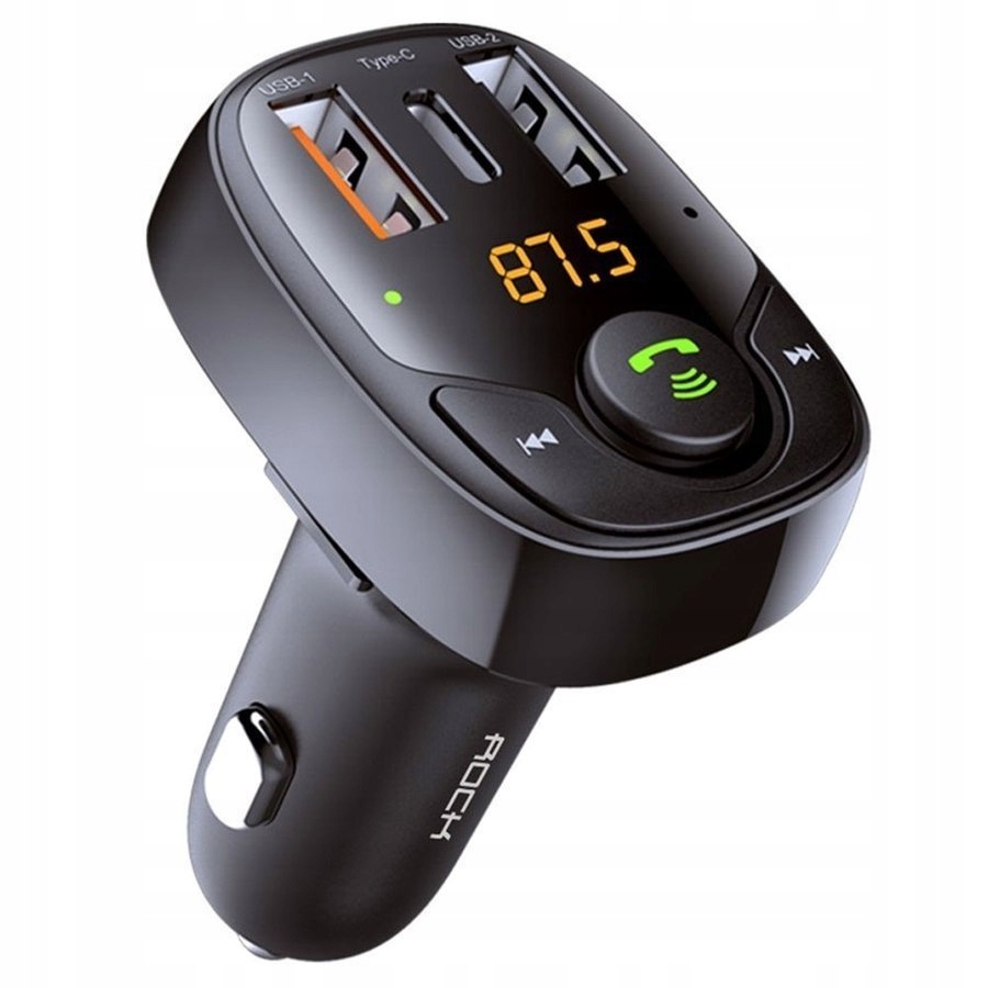 

Ładowarka Usb 36W Transmiter Fm Bluetooth MP3 Rock
