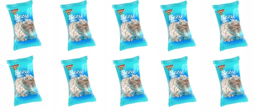 Levně 10 x 100 g Dan Cake Sněhové Pusinky sněhové vločky Půlka Kartonu